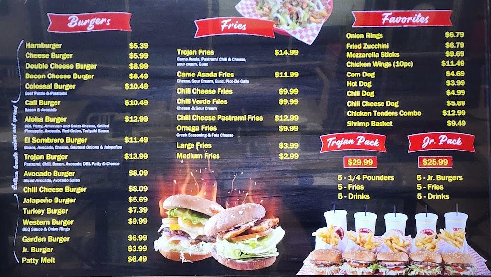 Troy's Burgers Menu image 1